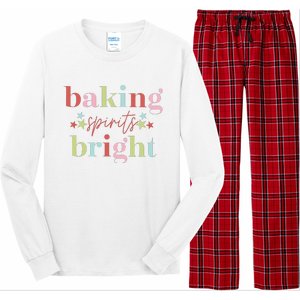 Baking Spirits Bright Christmas Baking Holiday Season Long Sleeve Pajama Set