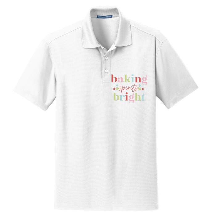 Baking Spirits Bright Christmas Baking Holiday Season Dry Zone Grid Polo