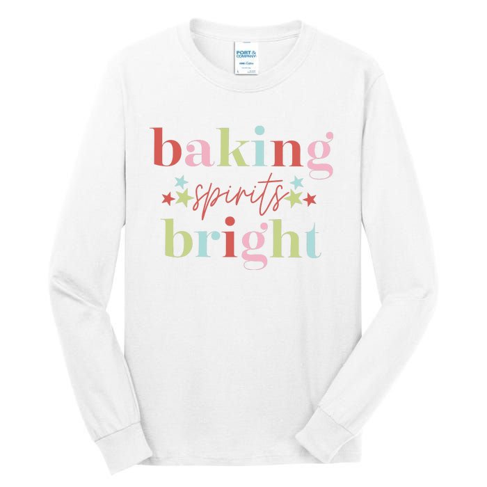 Baking Spirits Bright Christmas Baking Holiday Season Tall Long Sleeve T-Shirt