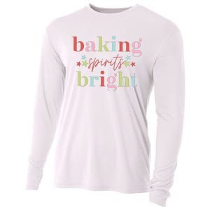 Baking Spirits Bright Christmas Baking Holiday Season Cooling Performance Long Sleeve Crew