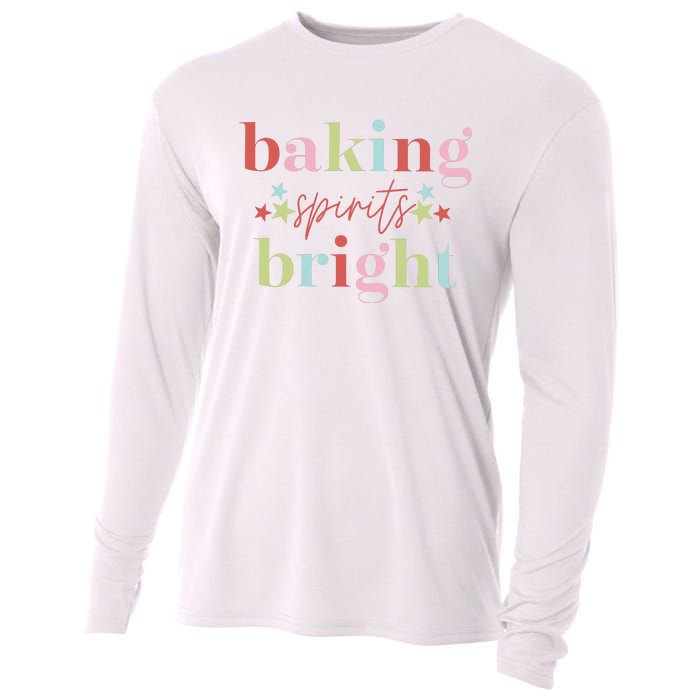 Baking Spirits Bright Christmas Baking Holiday Season Cooling Performance Long Sleeve Crew