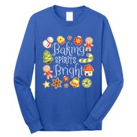 Baking Spirits Bright Christmas Gingerbread Lover Xmas Party Cute Gift Long Sleeve Shirt