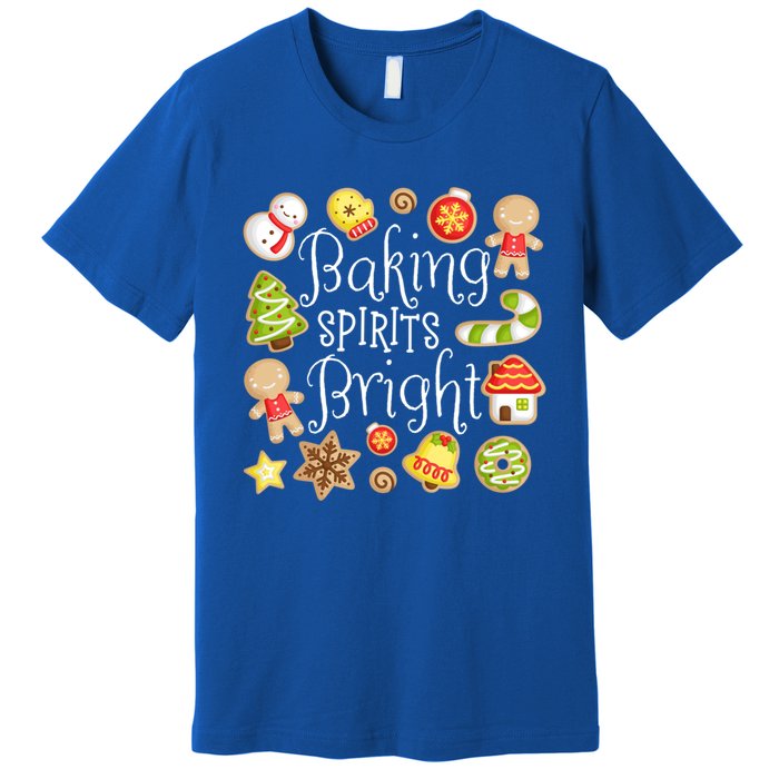 Baking Spirits Bright Christmas Gingerbread Lover Xmas Party Cute Gift Premium T-Shirt