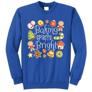 Baking Spirits Bright Christmas Gingerbread Lover Xmas Party Cute Gift Tall Sweatshirt