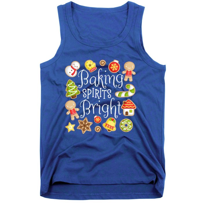 Baking Spirits Bright Christmas Gingerbread Lover Xmas Party Cute Gift Tank Top