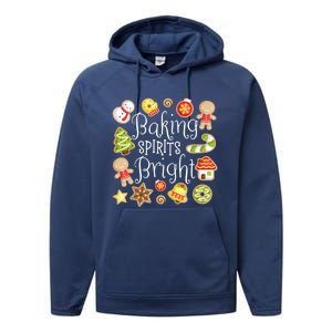 Baking Spirits Bright Christmas Gingerbread Lover Xmas Party Cute Gift Performance Fleece Hoodie