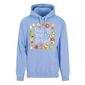 Baking Spirits Bright Christmas Gingerbread Lover Xmas Party Cute Gift Unisex Surf Hoodie