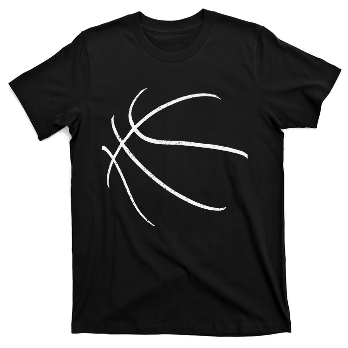 Basketball Silhouette Bball Player Coach Sports Baller Gift T-Shirt