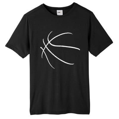 Basketball Silhouette Bball Player Coach Sports Baller Gift Tall Fusion ChromaSoft Performance T-Shirt