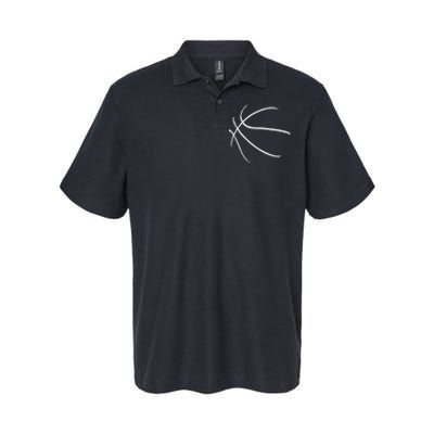 Basketball Silhouette Bball Player Coach Sports Baller Gift Softstyle Adult Sport Polo