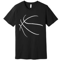 Basketball Silhouette Bball Player Coach Sports Baller Gift Premium T-Shirt