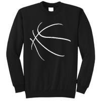 Basketball Silhouette Bball Player Coach Sports Baller Gift Tall Sweatshirt