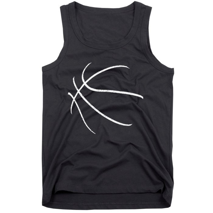 Basketball Silhouette Bball Player Coach Sports Baller Gift Tank Top