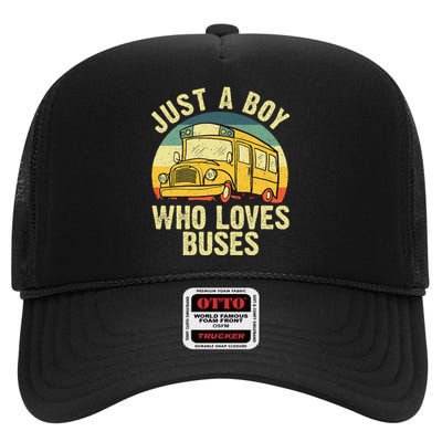 Best School Bus For Kids Yellow Bus Lover Buses High Crown Mesh Back Trucker Hat