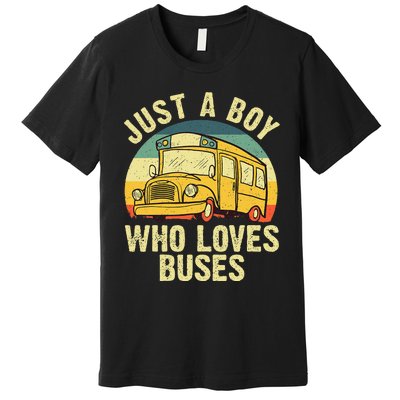 Best School Bus For Kids Yellow Bus Lover Buses Premium T-Shirt