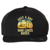 Best School Bus For Kids Yellow Bus Lover Buses Wool Snapback Cap