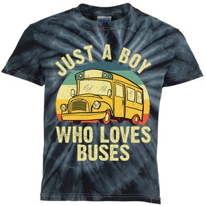 Best School Bus For Kids Yellow Bus Lover Buses Kids Tie-Dye T-Shirt