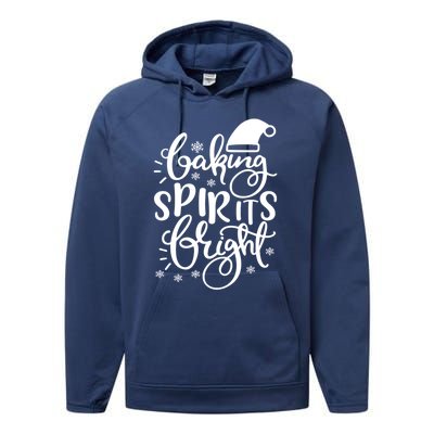 Baking Spirits Bright Funny Graphic Tees And Cool Gift Performance Fleece Hoodie