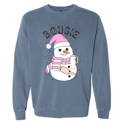 Boojee Snowman Bougie Snowman Stanley Garment-Dyed Sweatshirt