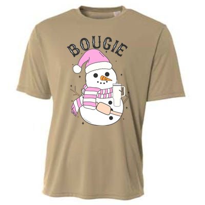 Boojee Snowman Bougie Snowman Stanley Cooling Performance Crew T-Shirt