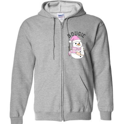 Boojee Snowman Bougie Snowman Stanley Full Zip Hoodie