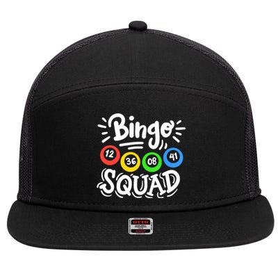 Bingo Squad 7 Panel Mesh Trucker Snapback Hat