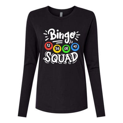 Bingo Squad Womens Cotton Relaxed Long Sleeve T-Shirt