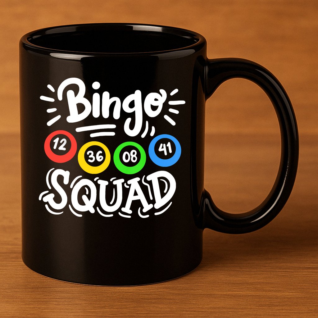 Bingo Squad 11oz C Handle Ceramic Mug