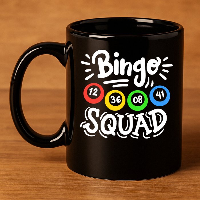 Bingo Squad 11oz C Handle Ceramic Mug