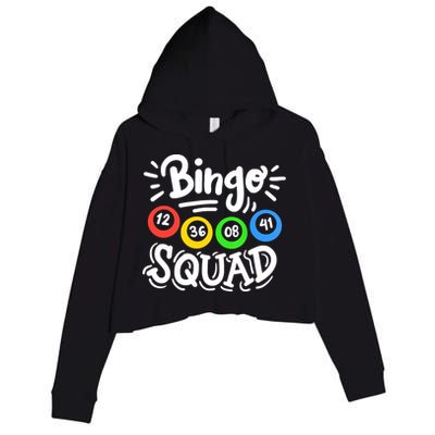 Bingo Squad Crop Fleece Hoodie