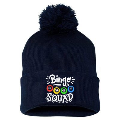 Bingo Squad Pom Pom 12in Knit Beanie