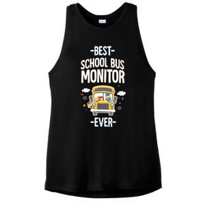 Best School Bus Monitor Ever Ladies PosiCharge Tri-Blend Wicking Tank