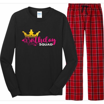 Birthday Squad Birthday Party Funny Gift Long Sleeve Pajama Set