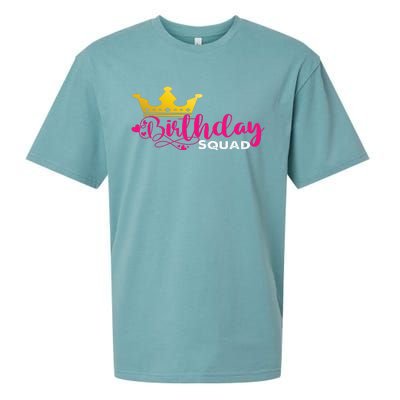 Birthday Squad Birthday Party Funny Gift Sueded Cloud Jersey T-Shirt