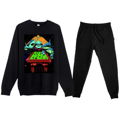 Billard Sharks Premium Crewneck Sweatsuit Set