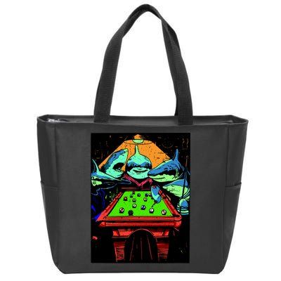 Billard Sharks Zip Tote Bag