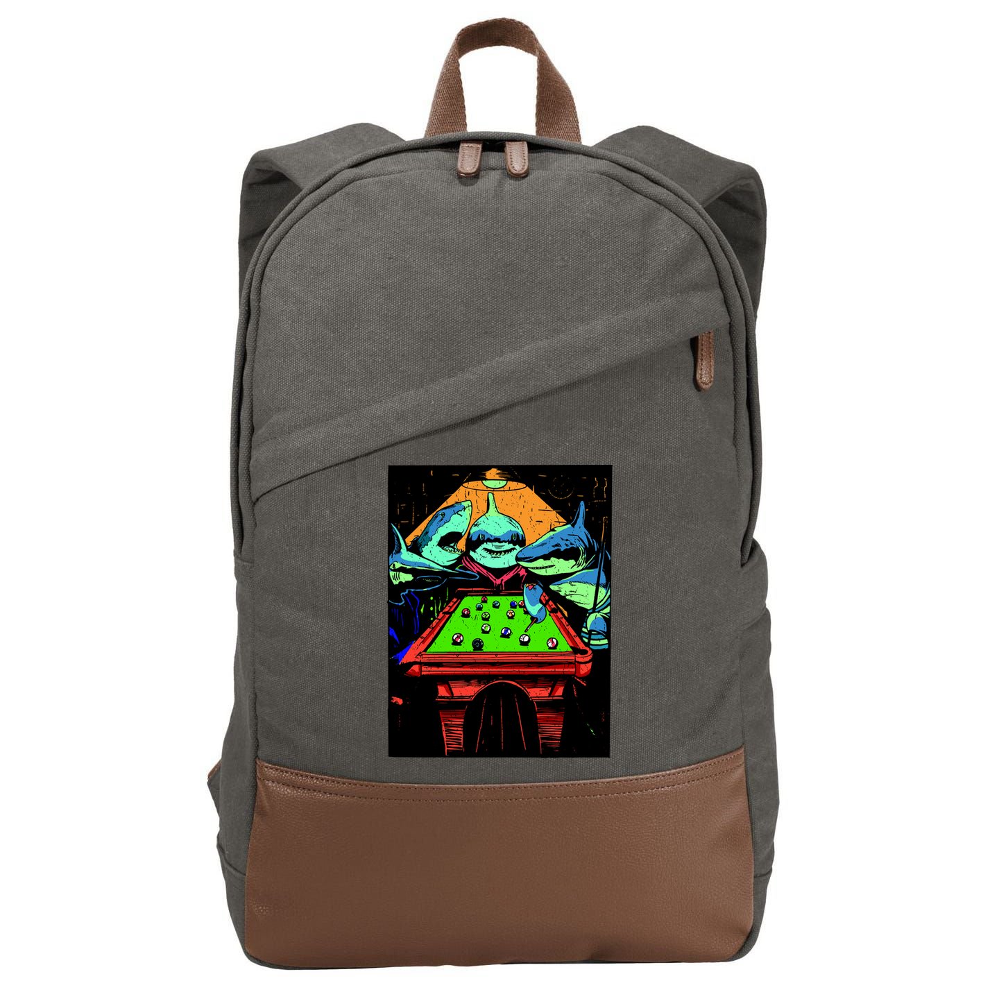 Billard Sharks Cotton Canvas Backpack