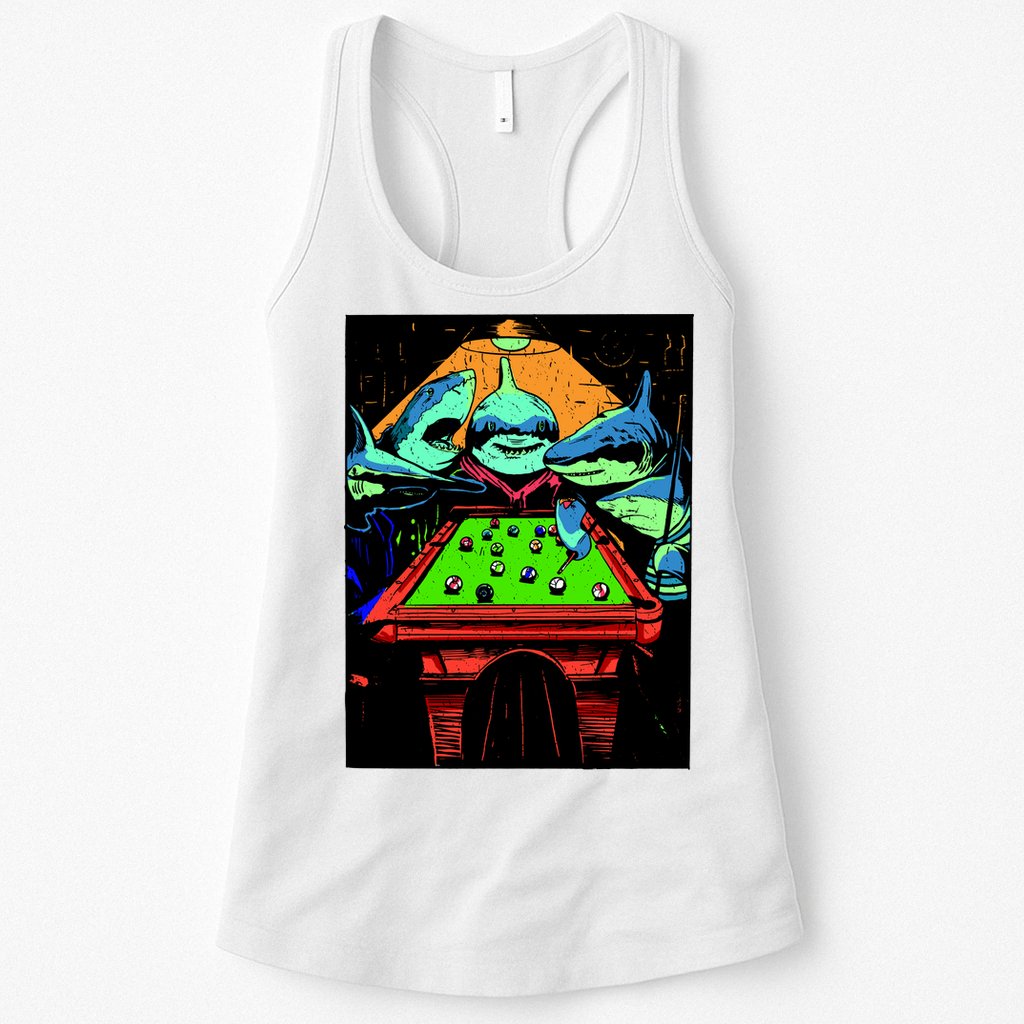 Billard Sharks Womens Tank Top