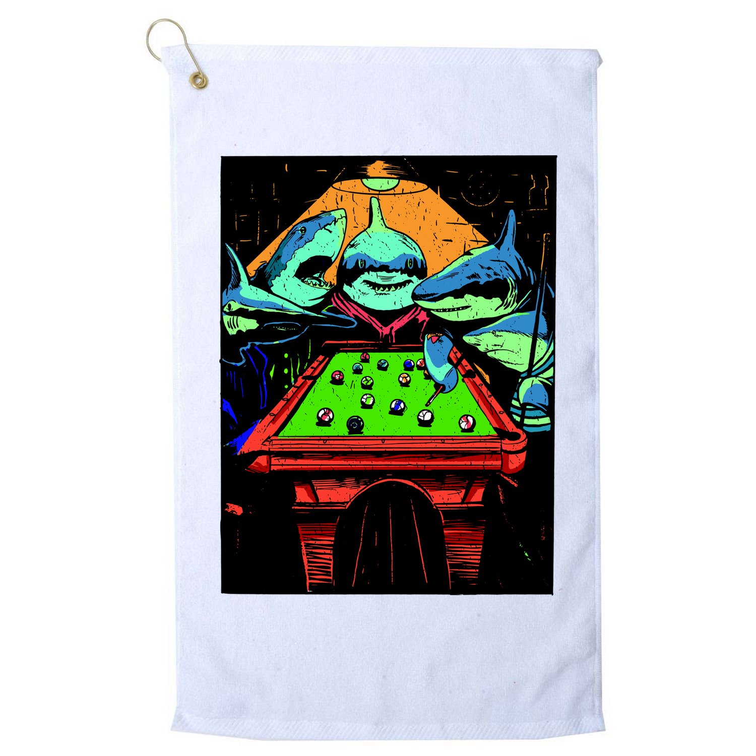 Billard Sharks Golf Towel