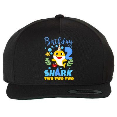 Birthday Shark Baby For 2 Year Old Boy In Blue Two Wool Snapback Cap