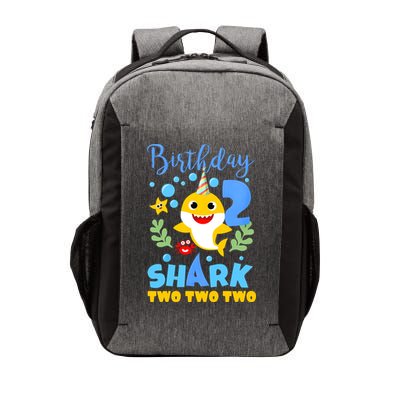 Birthday Shark Baby For 2 Year Old Boy In Blue Two Vector Backpack