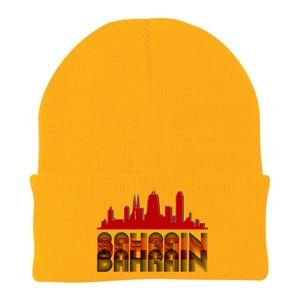 Bahrain Skyline Knit Cap Winter Beanie