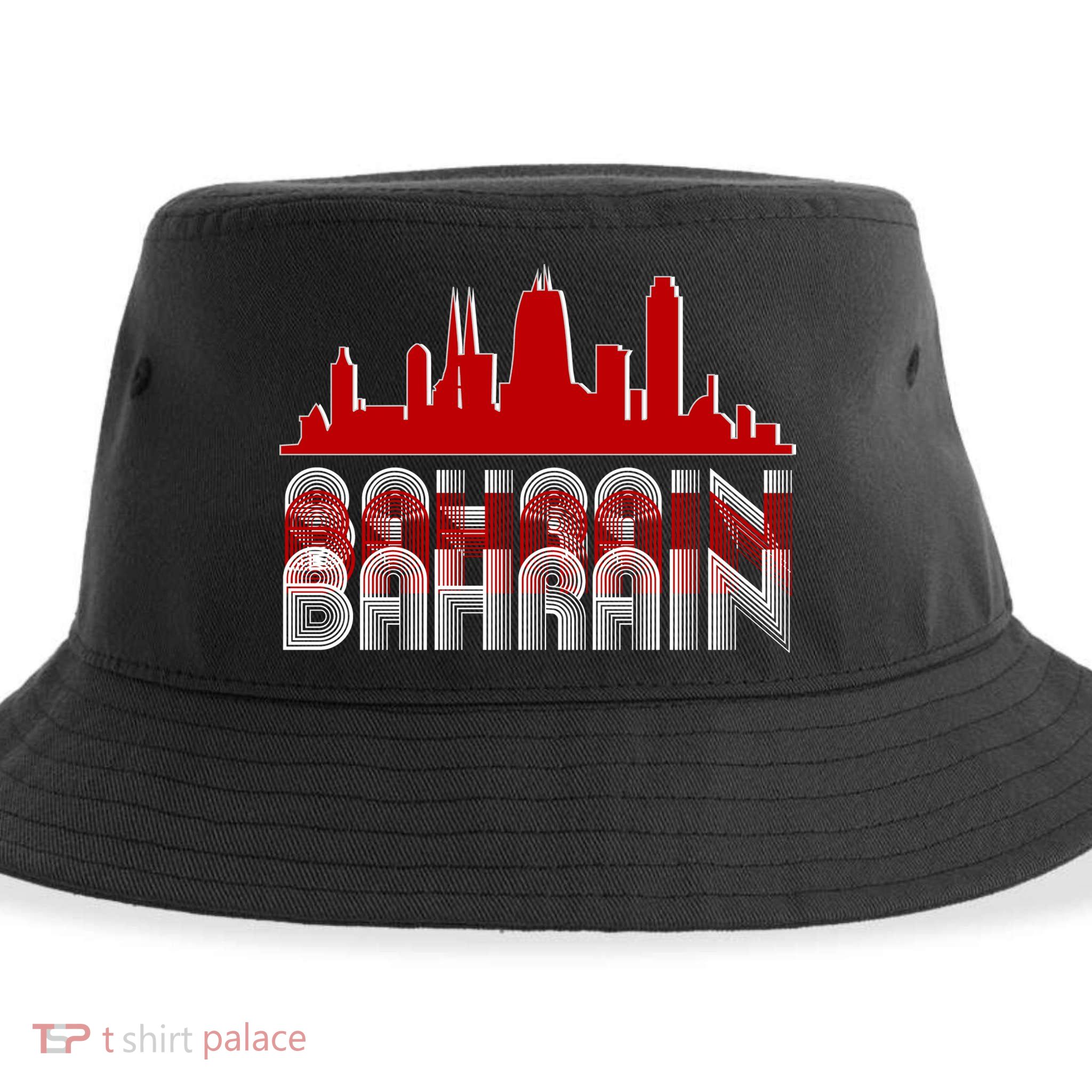 Bahrain Skyline Sustainable Bucket Hat