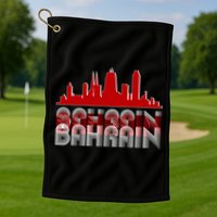Bahrain Skyline Golf Towel