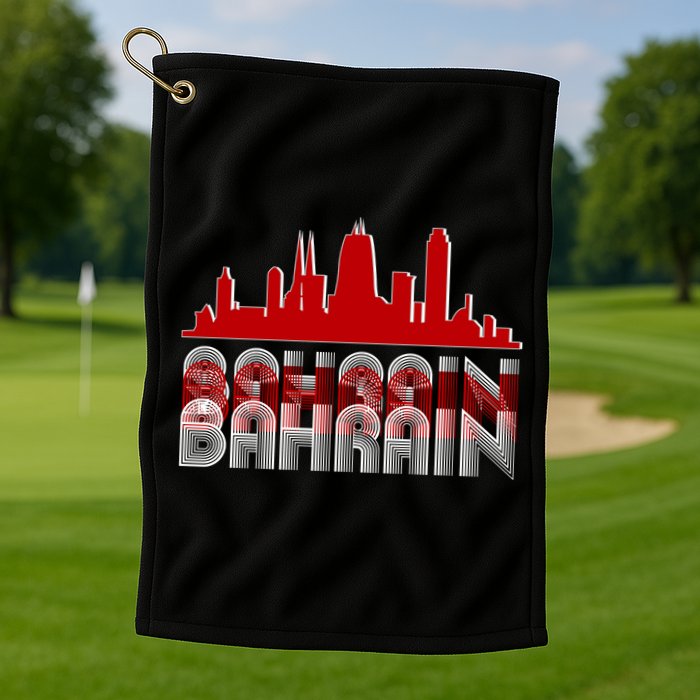 Bahrain Skyline Golf Towel