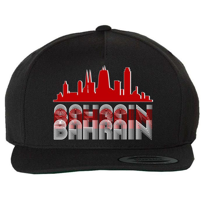 Bahrain Skyline Wool Snapback Cap