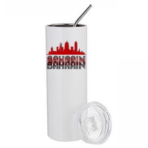 Bahrain Skyline Stainless Steel Tumbler