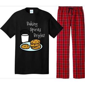 Baking Spirits Bright! Cookies And Milk Image Gift Pajama Set