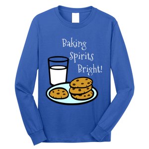 Baking Spirits Bright! Cookies And Milk Image Gift Long Sleeve Shirt