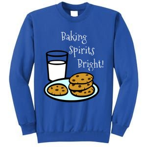 Baking Spirits Bright! Cookies And Milk Image Gift Sweatshirt